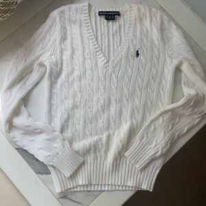 Ralph Lauren Cable Knit V-Neck